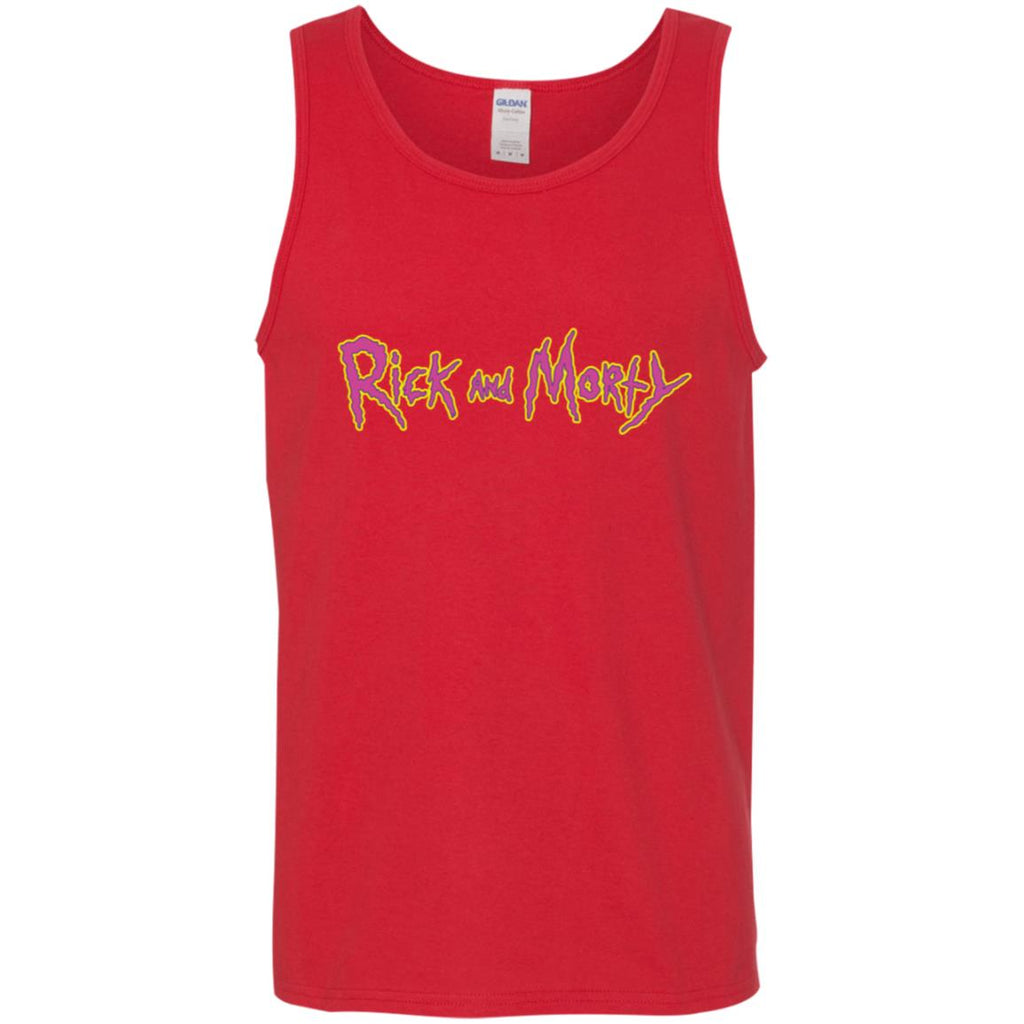 Rick And Morty Title Typography Shirt Men Tank Top