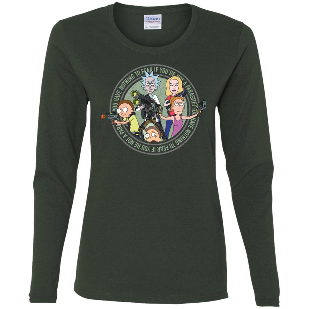 Rick And Morty And The Smith Family Women Long Sleeve Shirt