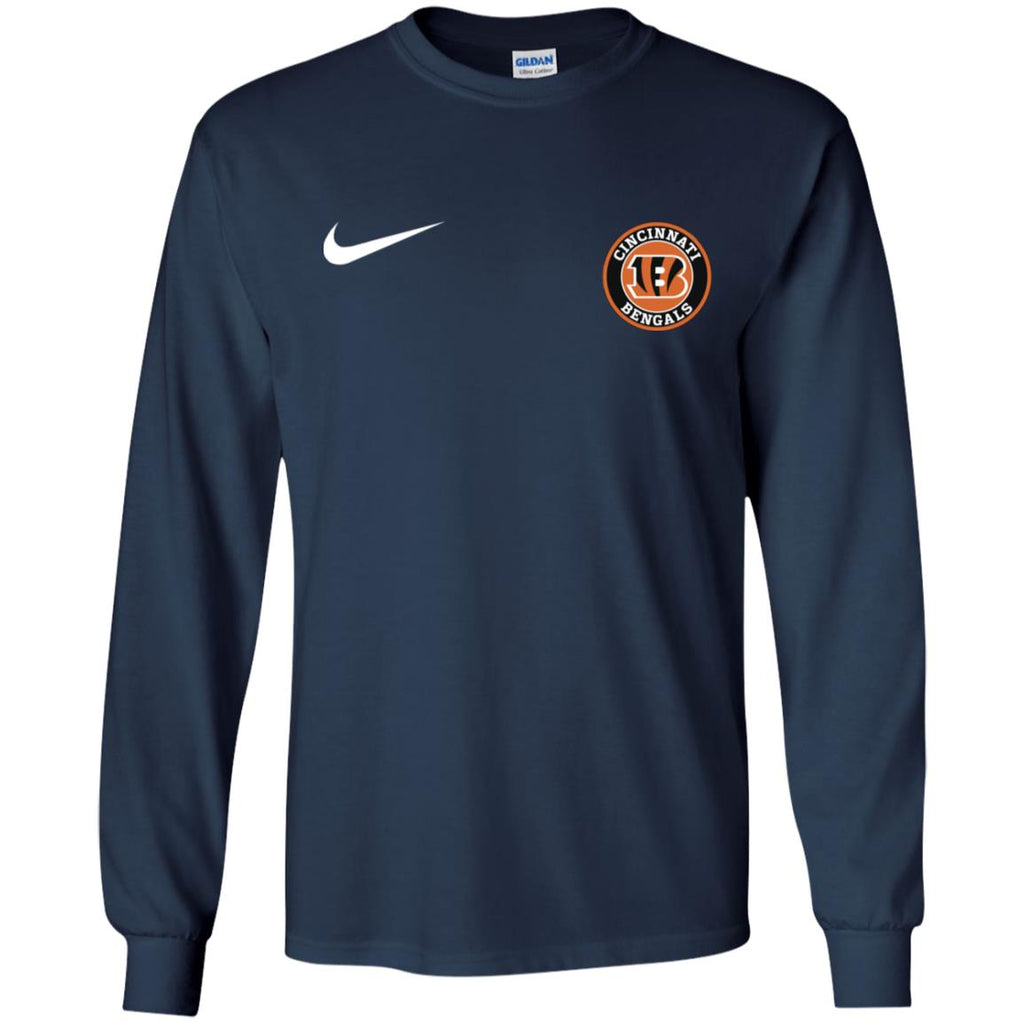 Nike Cincinnati Bengal Nfl Football Men Long SLeeve Shirt