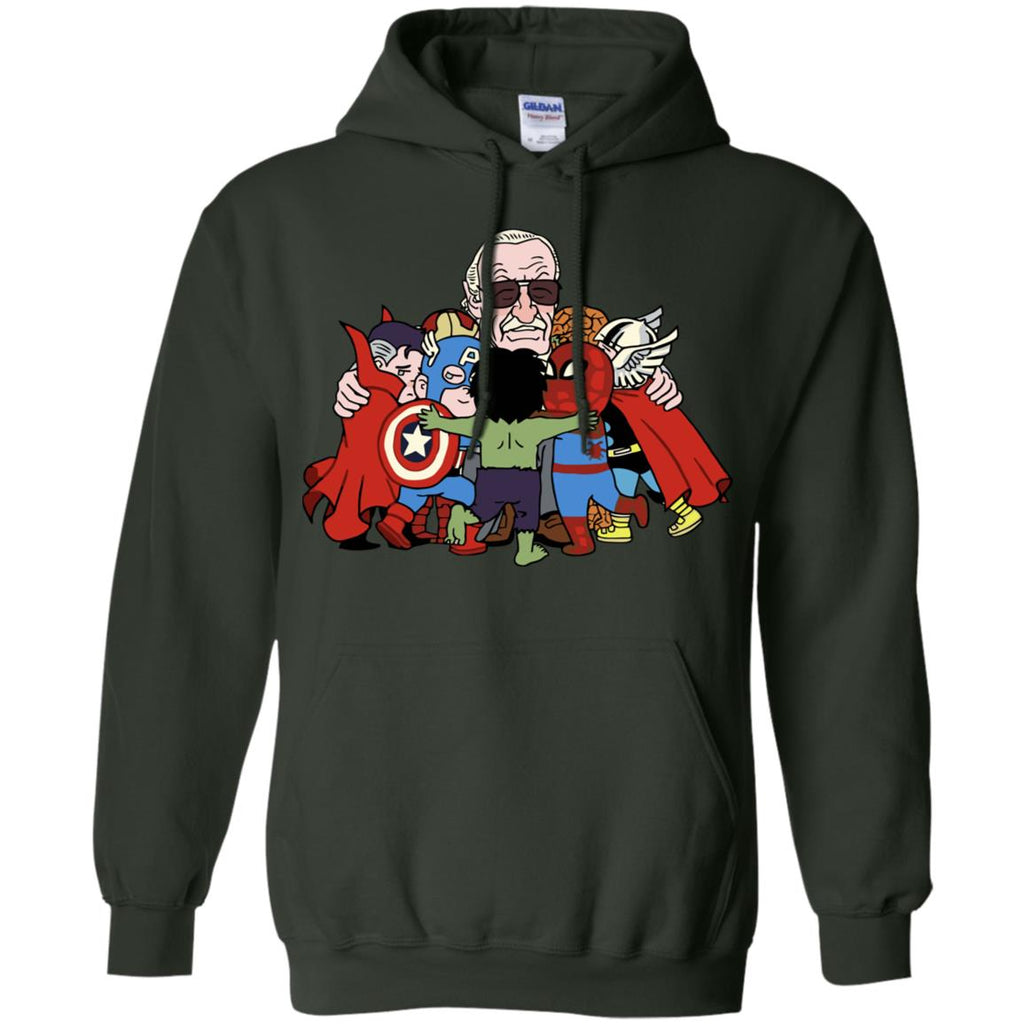 Stan Lee Shirt - Father Of Super Heroes Men Pullover Hoodie