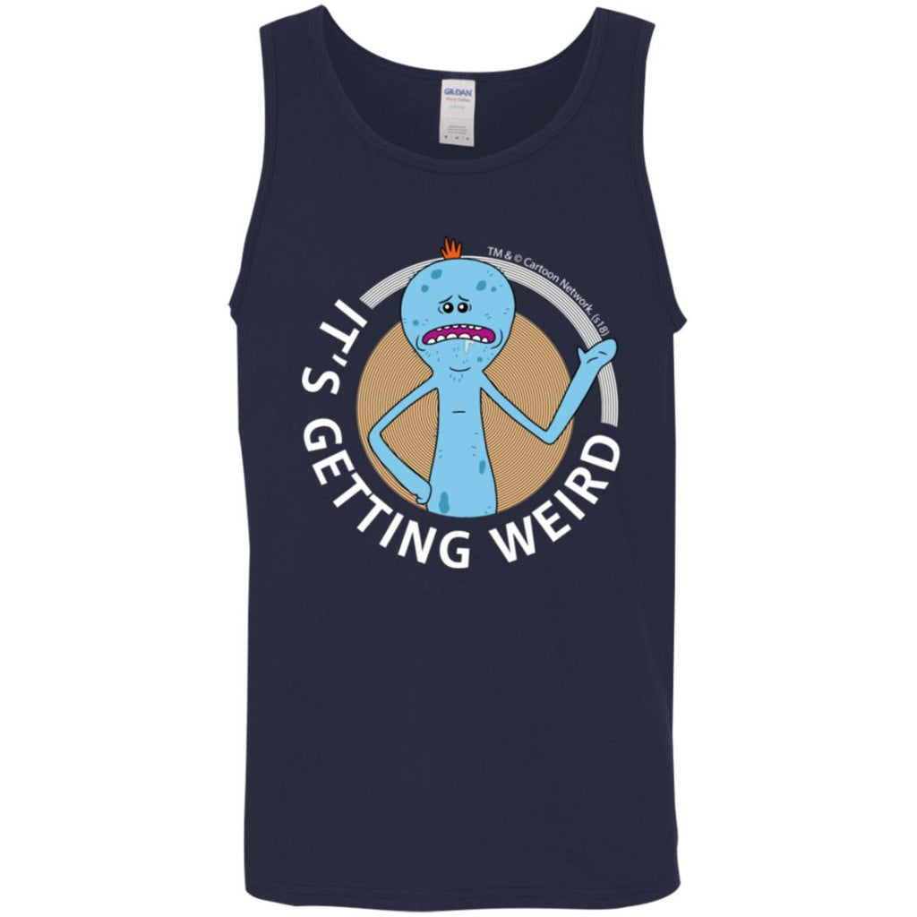 Rick And Morty Mr Meeseeks It's Getting Weird Mug Men Tank Top