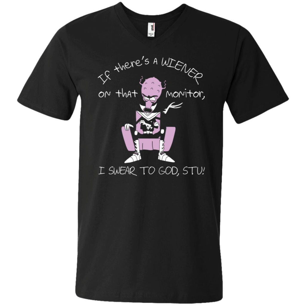 Rick And Morty If There's A Wiener Men V-Neck T-Shirt