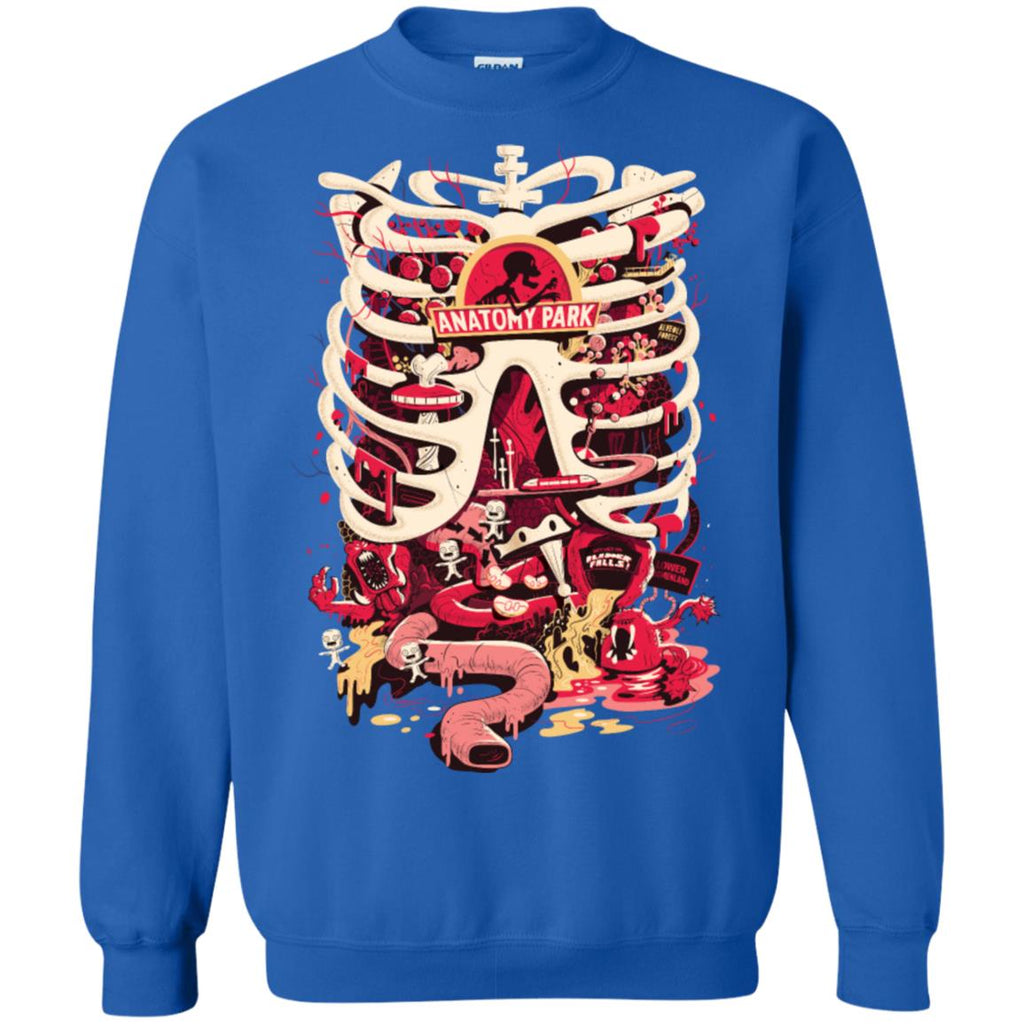 Rick And Morty Anatomy Park Skeleton Unisex Crewneck Pullover Sweatshirt