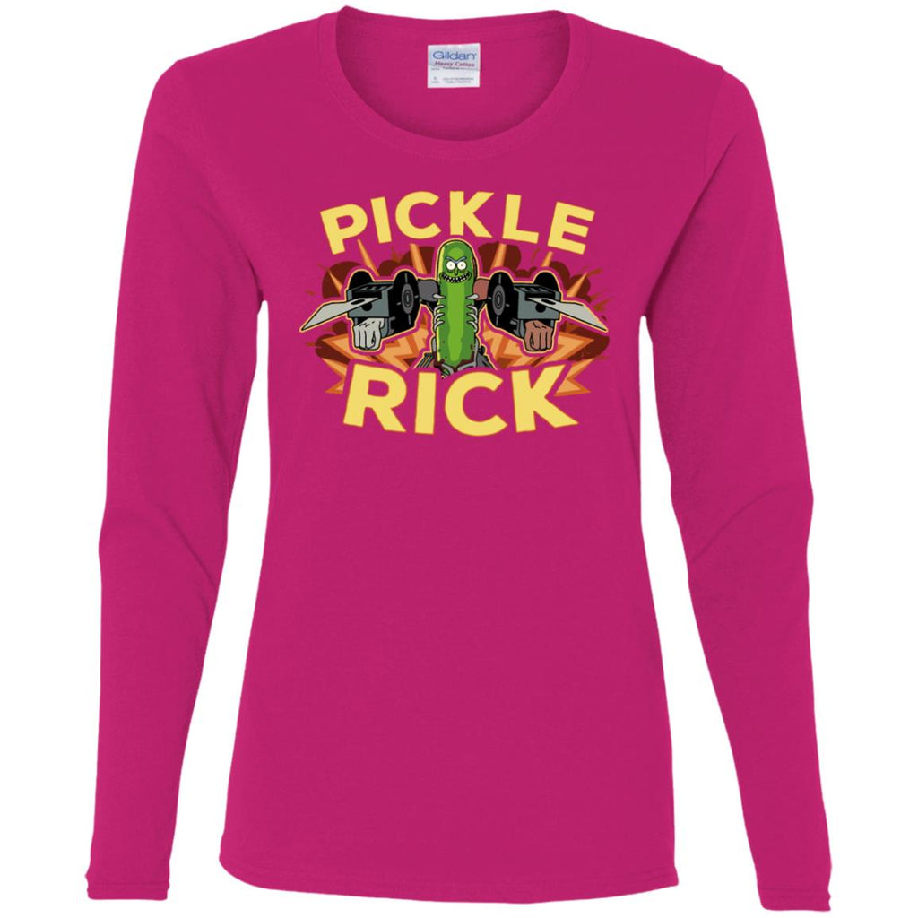 Rick And Morty Pickle Rick Women Long Sleeve Shirt
