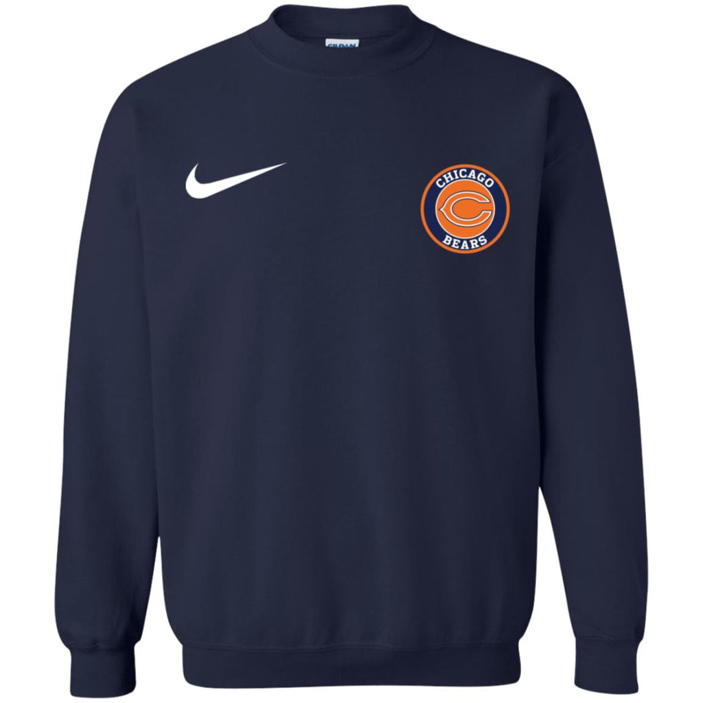 Nike Chicago Bears Nfl Football Unisex Crewneck Pullover Sweatshirt