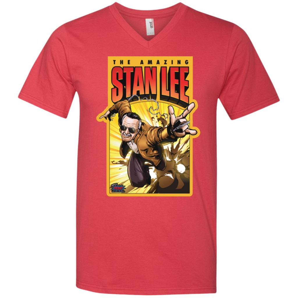 Pow - Entertainment's Amazing Stan Lee Men V-Neck T-Shirt