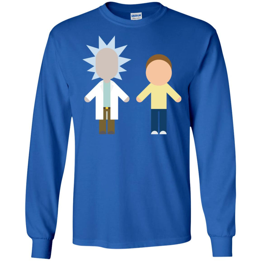 Rick And Morty Chibi Style Men Long SLeeve Shirt