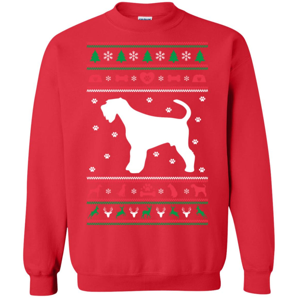 Christmas Airedale Dog Unisex Crewneck Pullover Sweatshirt