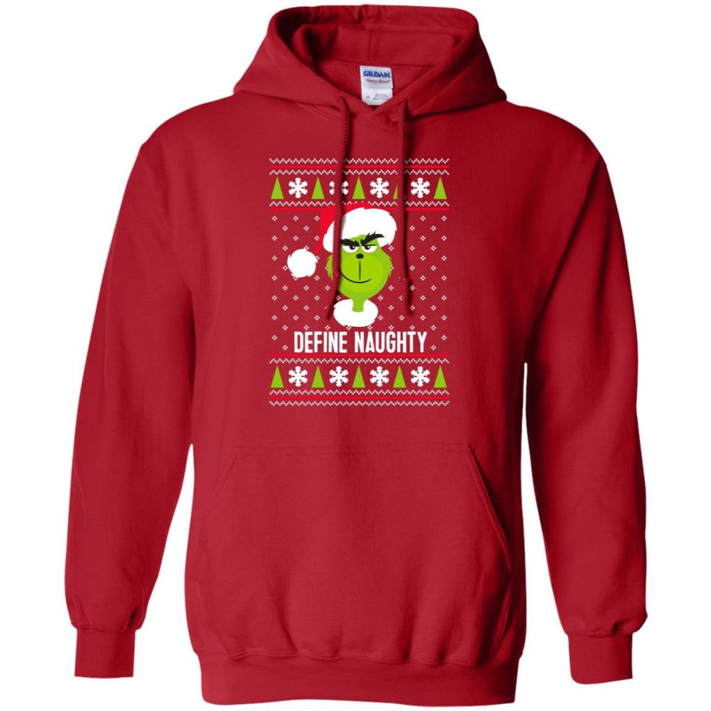 Dr. Seuss The Grinch Naughty Grinch Christmas Sweatshirt Men Pullover Hoodie
