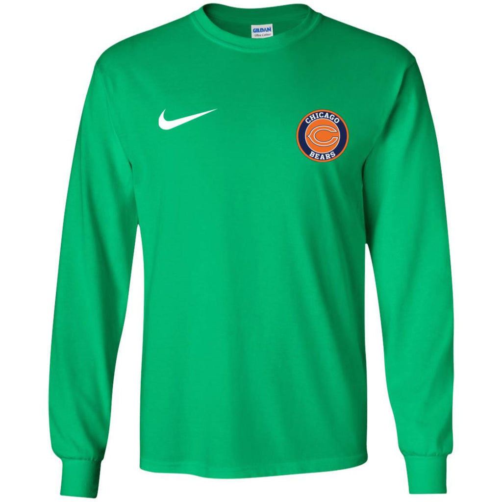 Nike Chicago Bears Nfl Football Men Long SLeeve Shirt