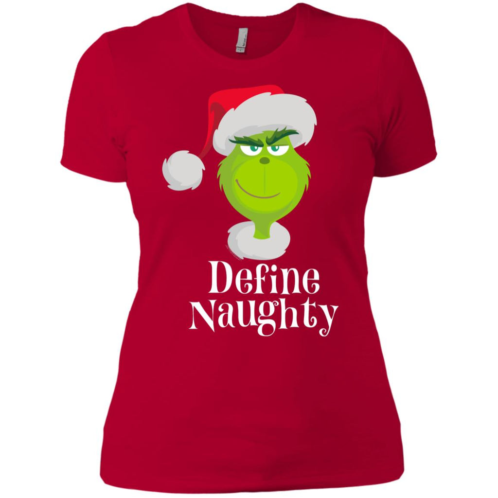Dr. Seuss The Grinch Naughty Grinch Christmas Women T-Shirt