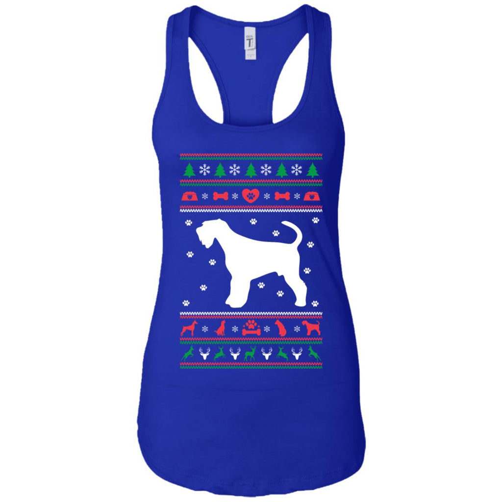 Christmas Airedale Dog Women Tank