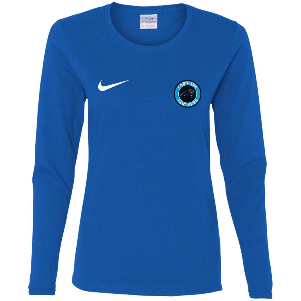 Nike Carolina Panthers Nfl Football Women Long Sleeve Shirt