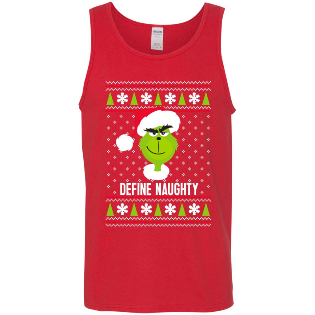 Dr. Seuss The Grinch Naughty Grinch Christmas Sweatshirt Men Tank Top