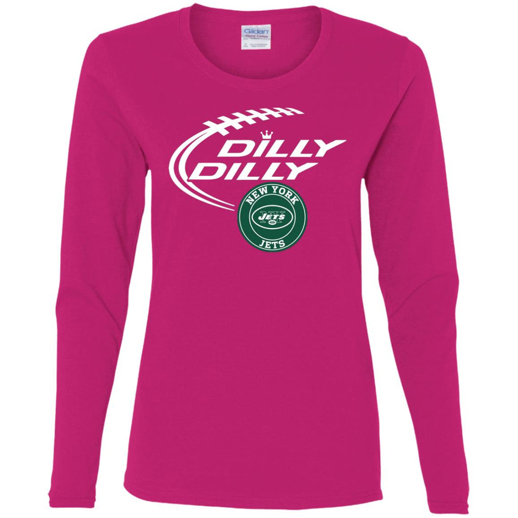 Dilly Dilly New York Jets Nfl Football Women Long Sleeve Shirt