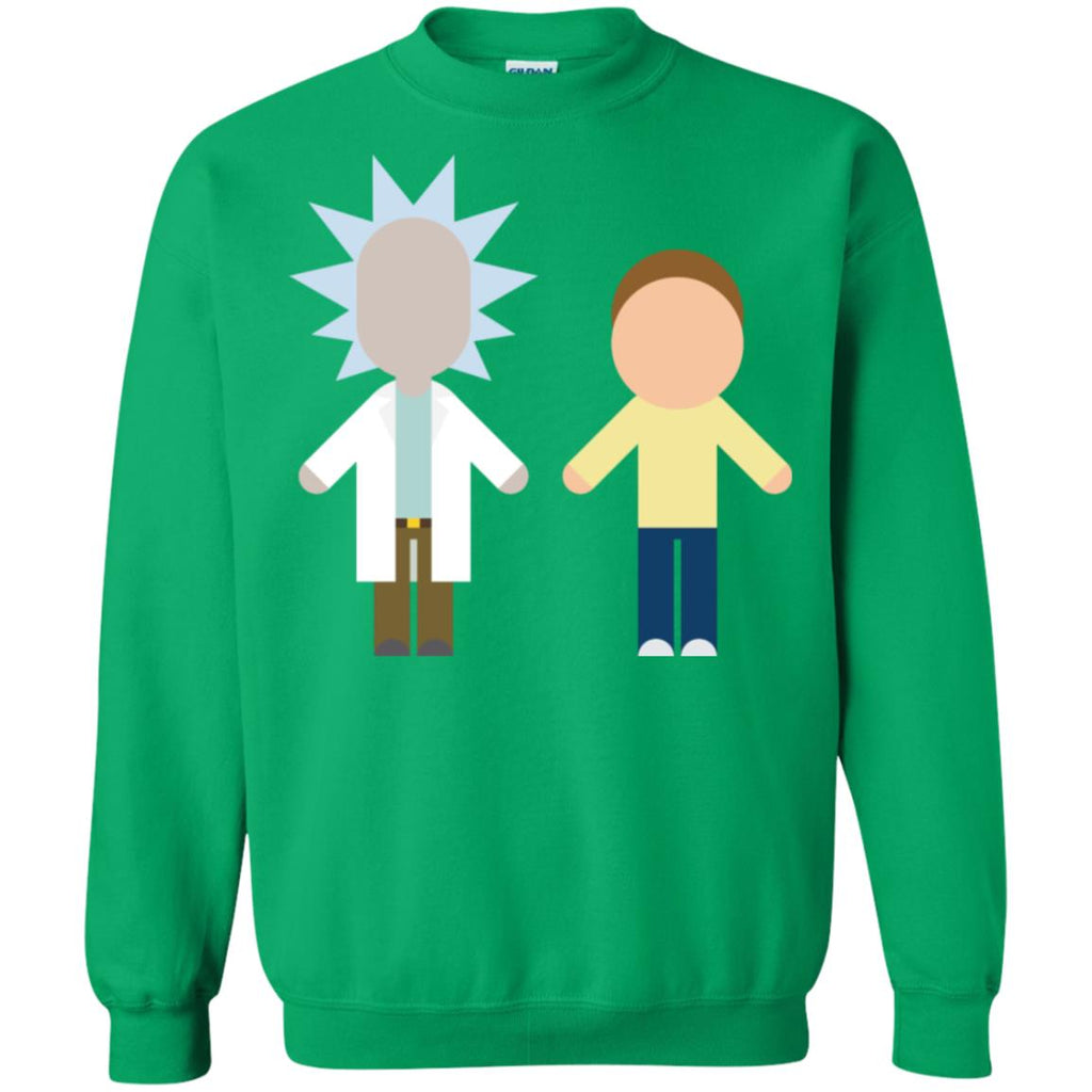 Rick And Morty Chibi Style Unisex Crewneck Pullover Sweatshirt