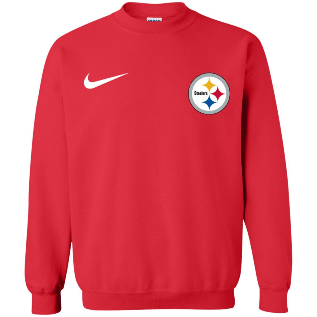 Nike Pittsburgh Steelers Logo Nfl Football Unisex Crewneck Pullover Sweatshirt