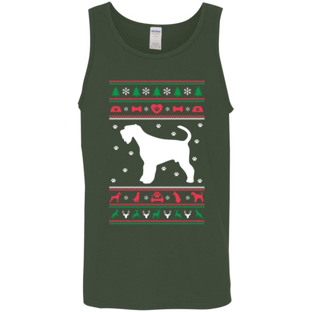Christmas Airedale Dog Men Tank Top