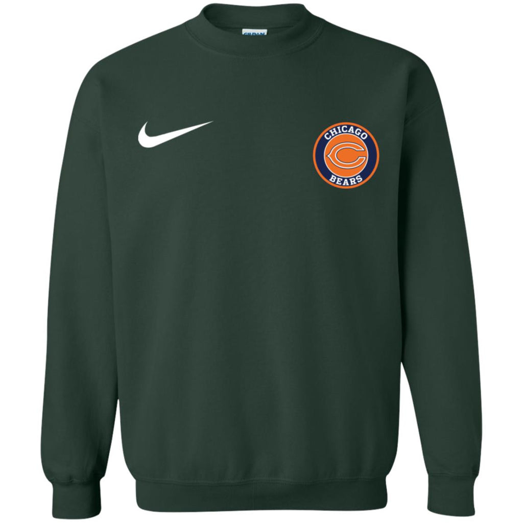 Nike Chicago Bears Nfl Football Unisex Crewneck Pullover Sweatshirt