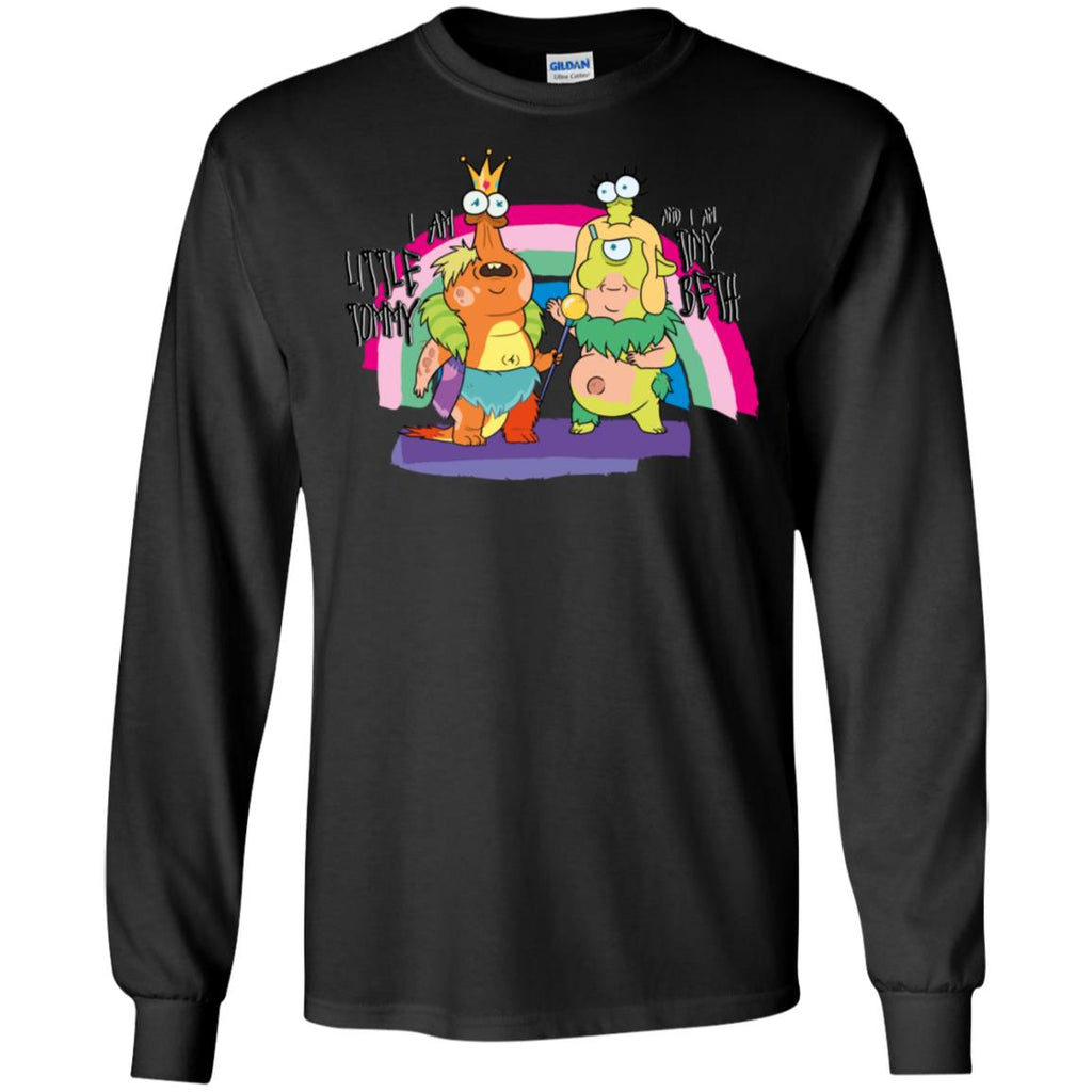 Rick And Morty Little Tommy And Tiny Beth Men Long SLeeve Shirt