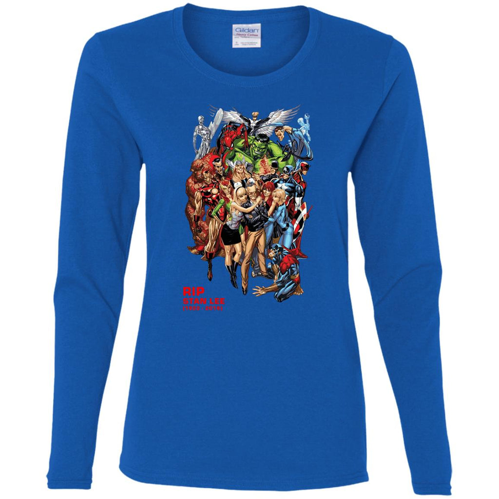 Rip Stan Lee Father Of Super Heroes Women Long Sleeve Shirt