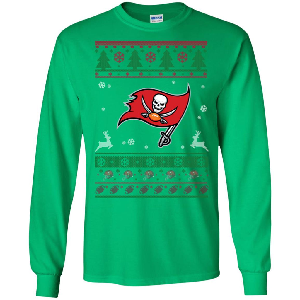 Tampa Bay Buccaneers Logo Football Teams Ugly Christmas Sweater Men Long SLeeve Shirt
