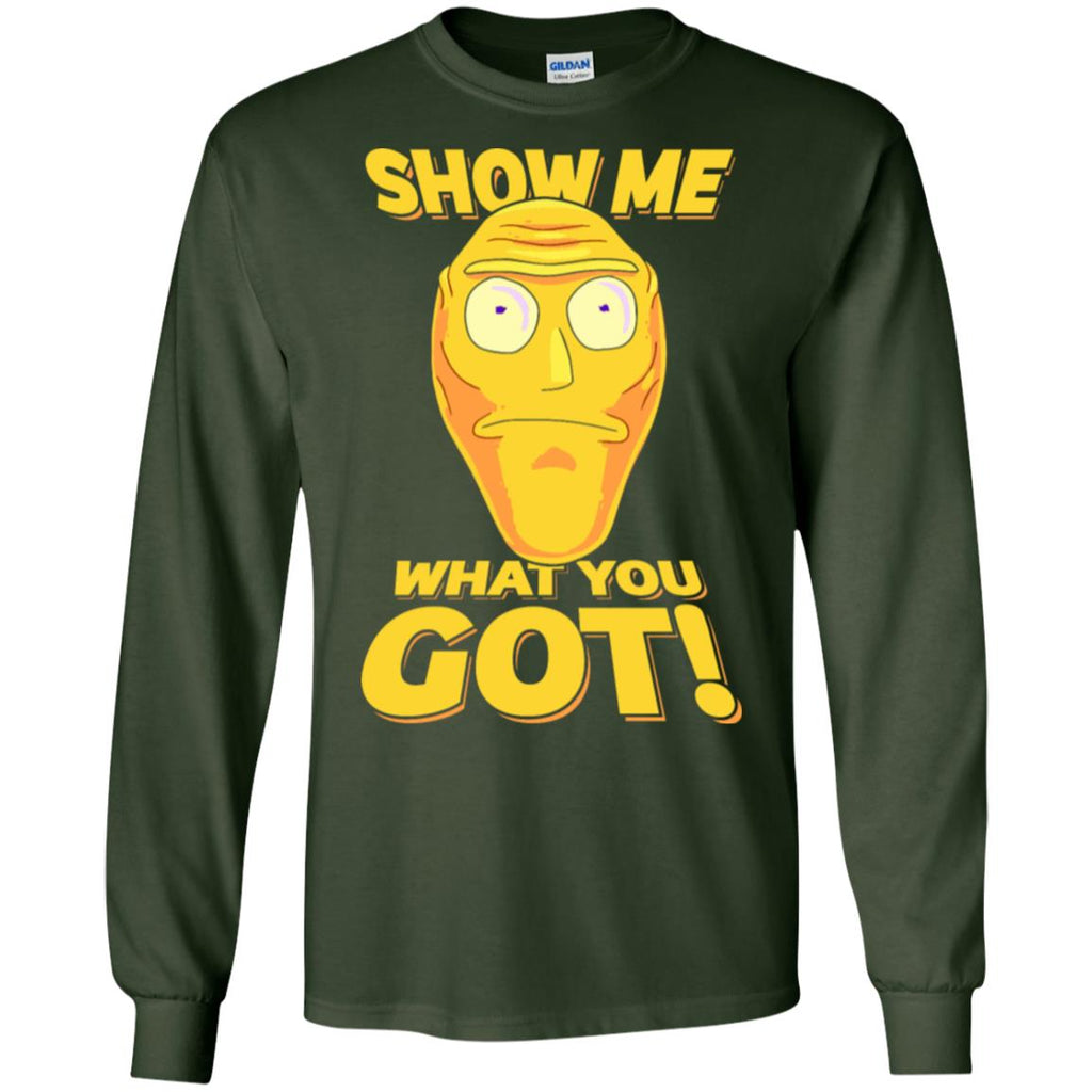 Rick And Morty Cromulon Show Me What You Got Men Long SLeeve Shirt