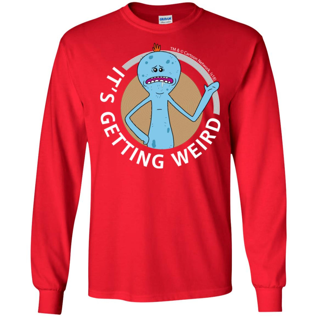Rick And Morty Mr Meeseeks It's Getting Weird Mug Men Long SLeeve Shirt