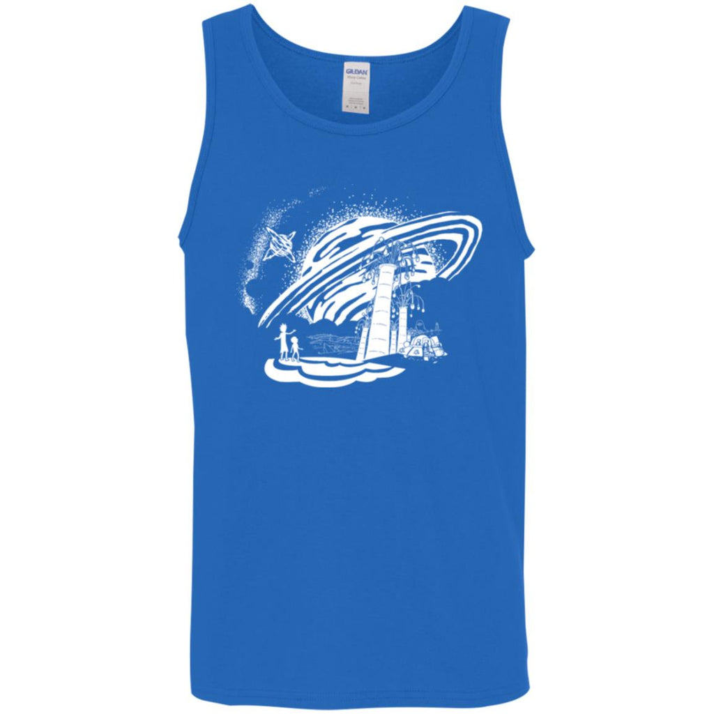 Rick And Morty Dimension 35-c Black And White Men Tank Top