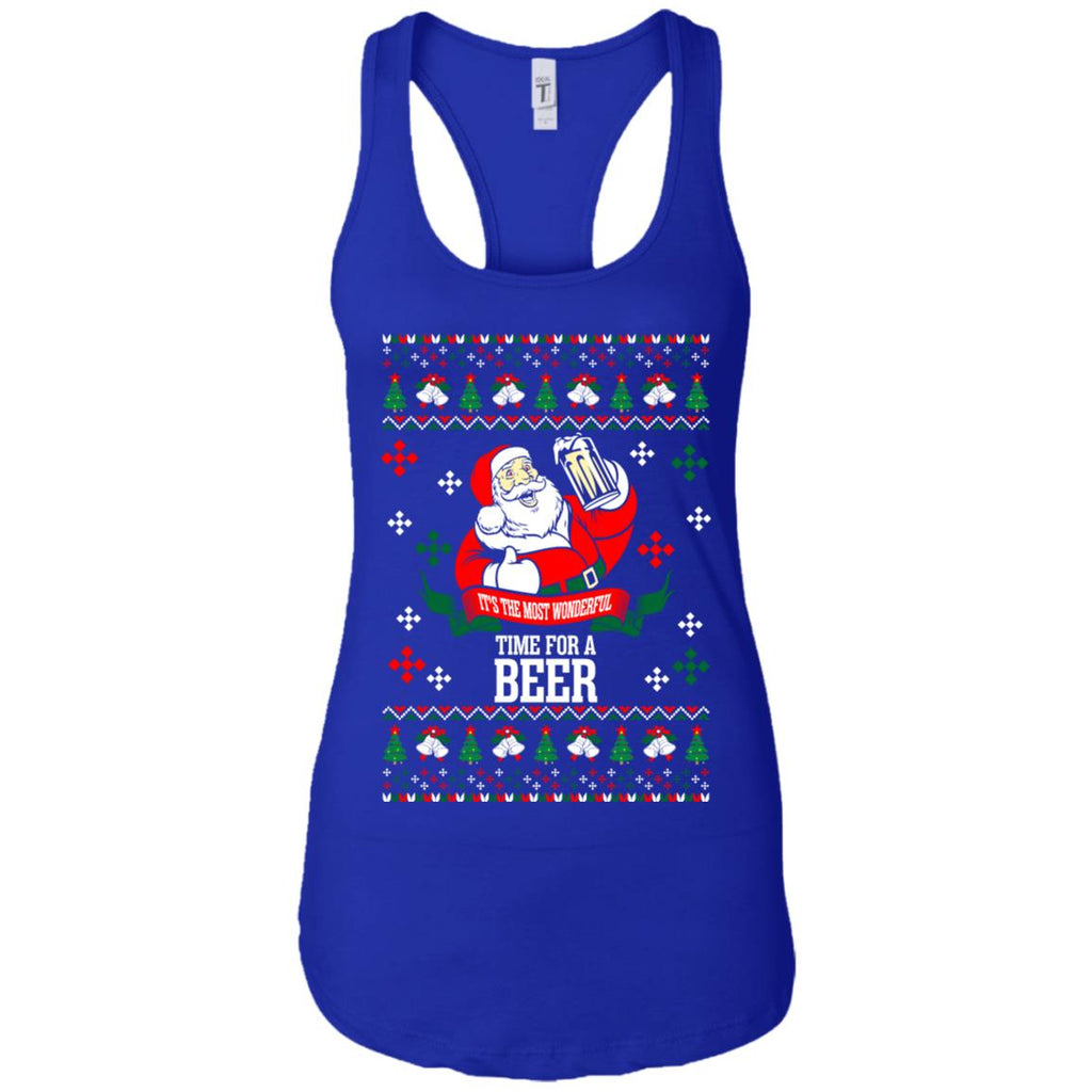 It's The Most Wonderful Time For A Beer Ugly Christmas Women Tank