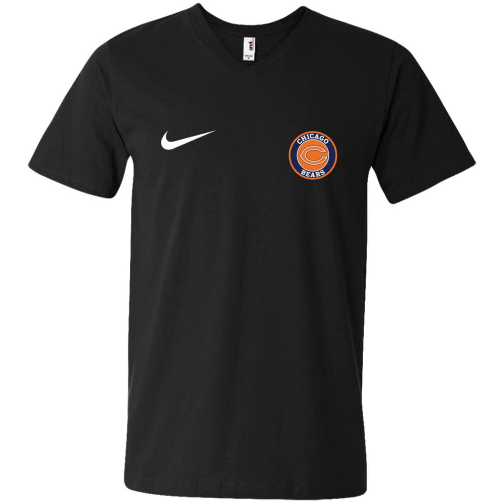 Nike Chicago Bears Nfl Football Men V-Neck T-Shirt