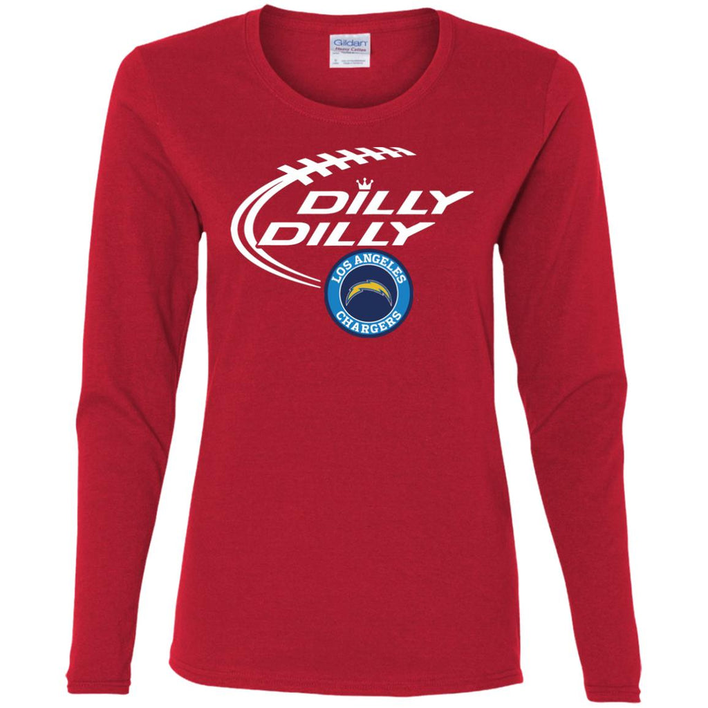 Dilly Dilly Los Angeles Chargers Nfl Football Women Long Sleeve Shirt