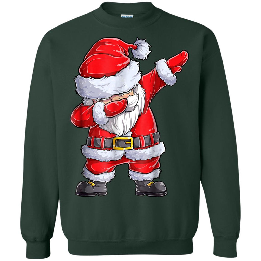 Dabbing Santa Shirt Christmas Boys Kids Men Xmas Gifts Tees Unisex Crewneck Pullover Sweatshirt