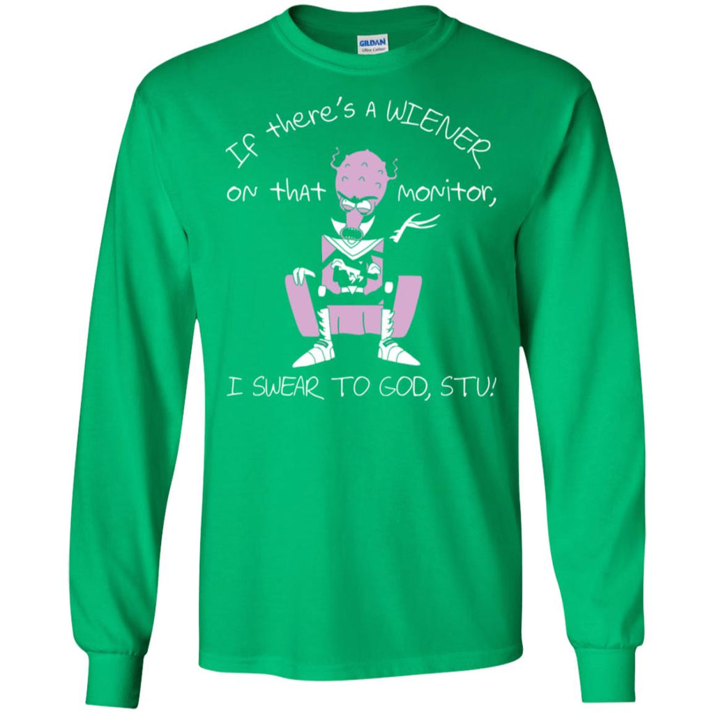 Rick And Morty If There's A Wiener Men Long SLeeve Shirt