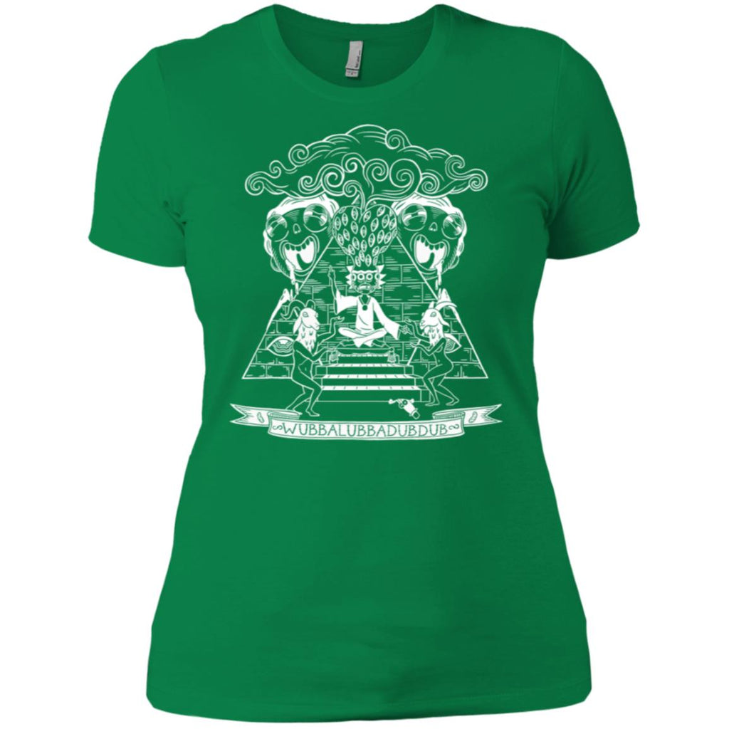 Rick And Morty Wubba Lubba Dub Dub Pyramid Women T-Shirt