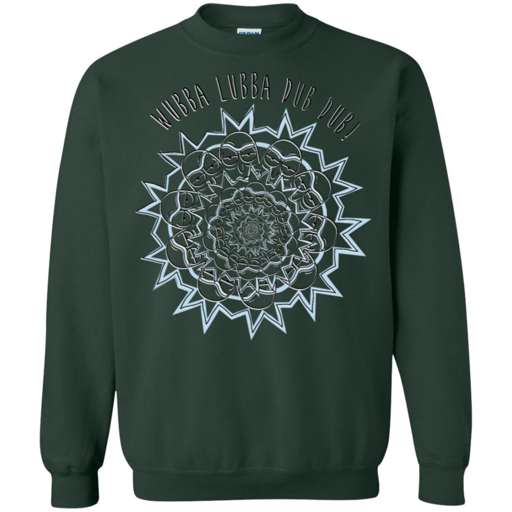 Rick And Morty Wubba Lubba Dub Dub Slogan Unisex Crewneck Pullover Sweatshirt