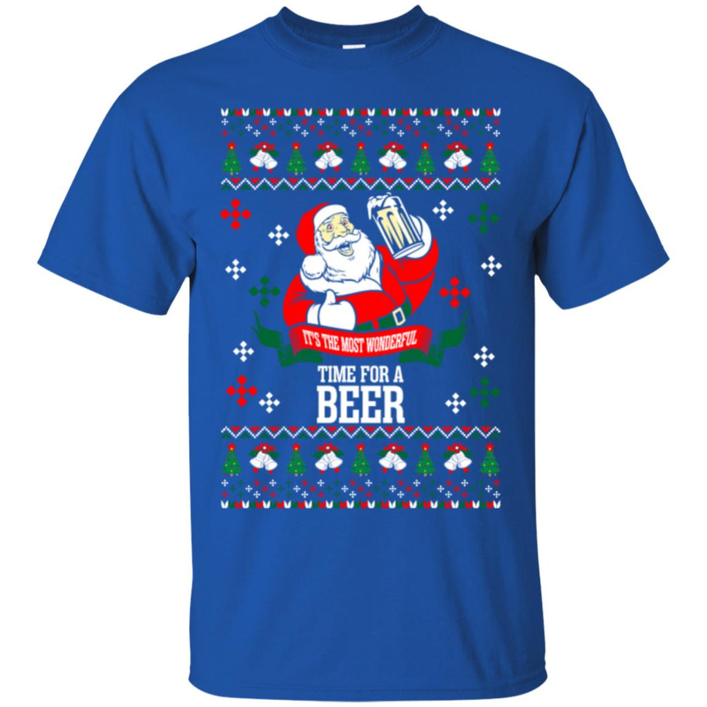It's The Most Wonderful Time For A Beer Ugly Christmas Men T-Shirt