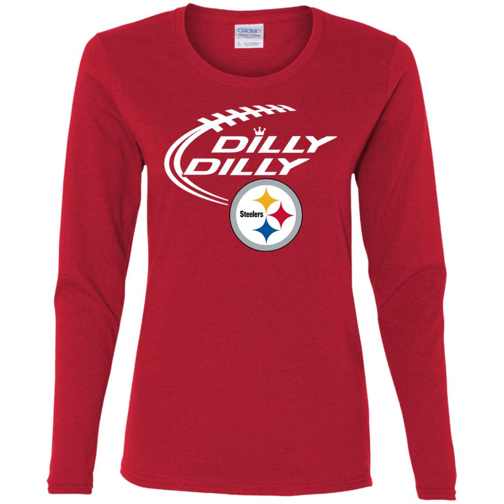 Dilly Dilly Pittsburgh Steelers Logo Nfl Football Women Long Sleeve Shirt