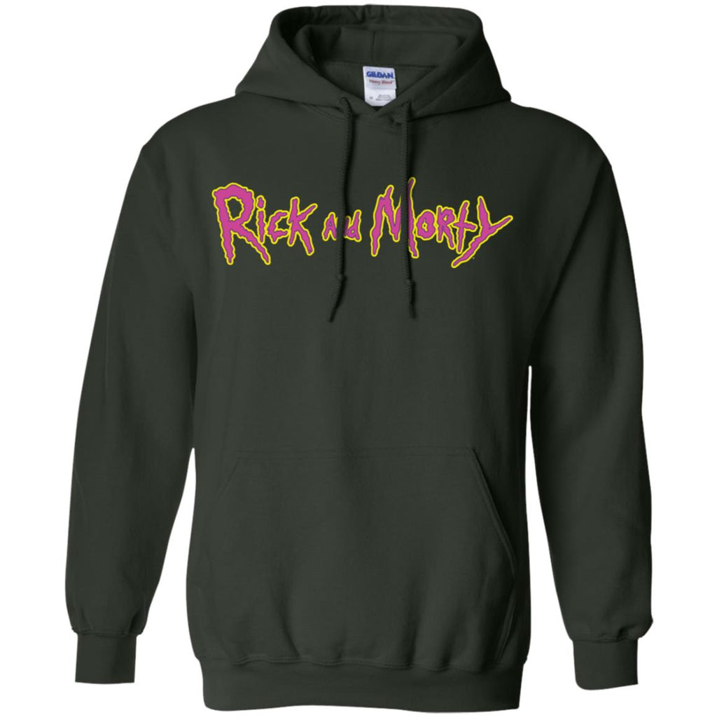 Rick And Morty Title Typography Shirt Men Pullover Hoodie