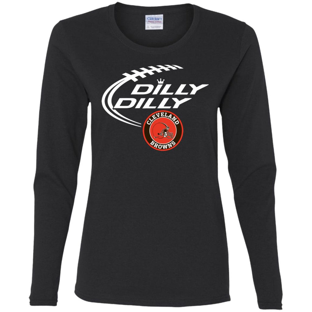 Dilly Dilly Cleverlan Browns Nfl Football Women Long Sleeve Shirt