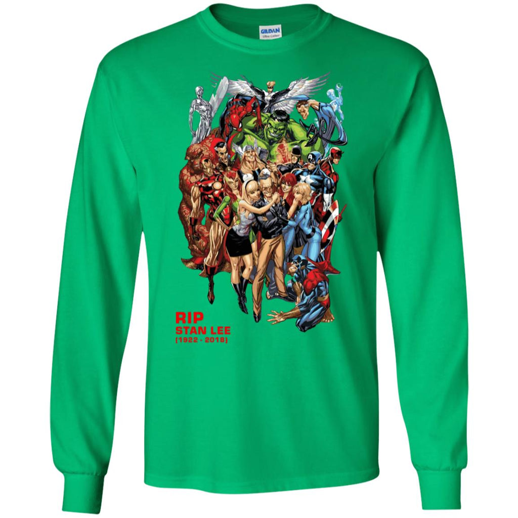 Rip Stan Lee Father Of Super Heroes Men Long SLeeve Shirt