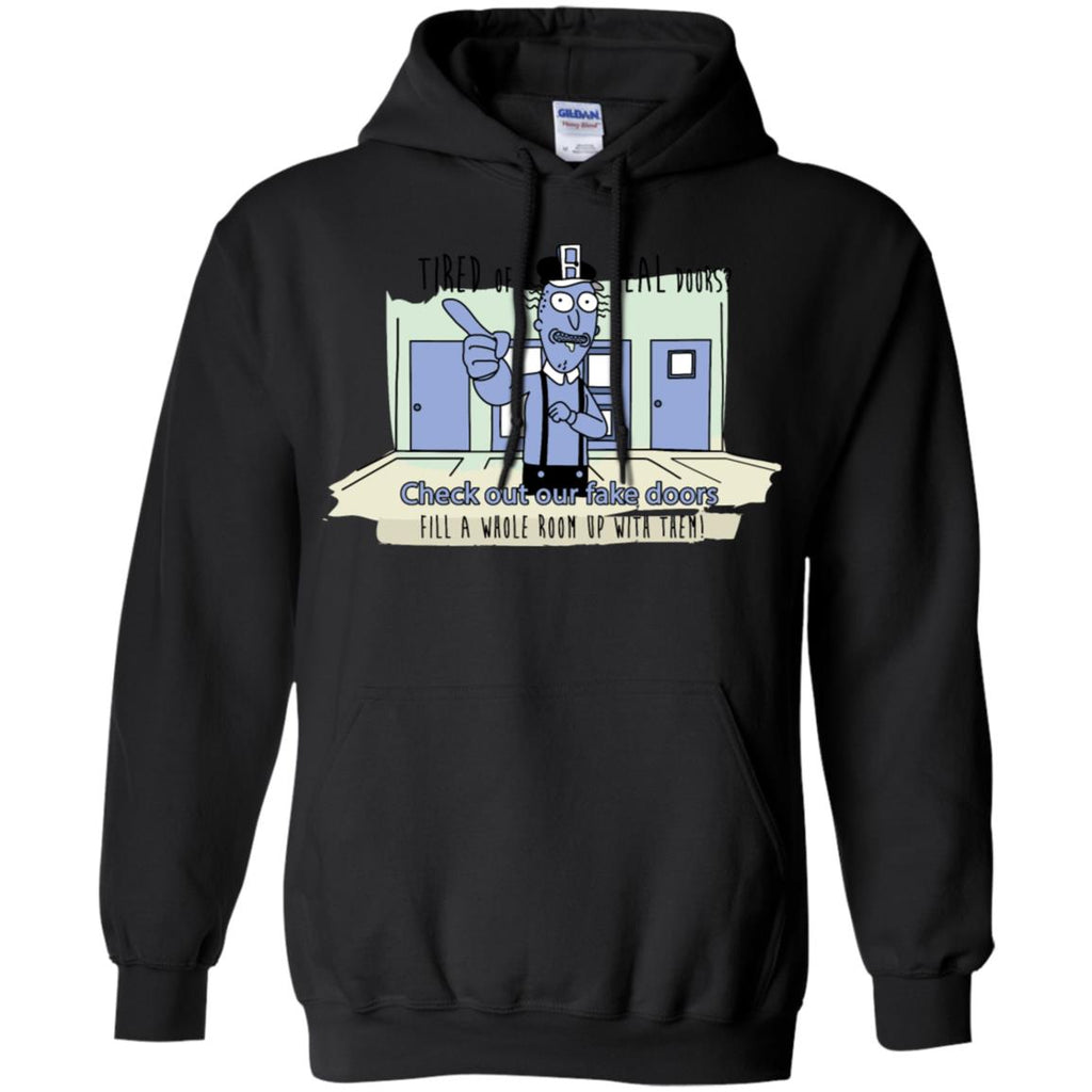 Rick And Morty - Fake Doors Room Men Pullover Hoodie