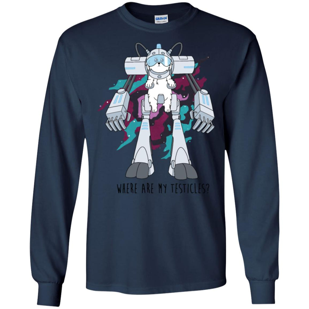 Rick And Morty Snuffles Funny Men Long SLeeve Shirt