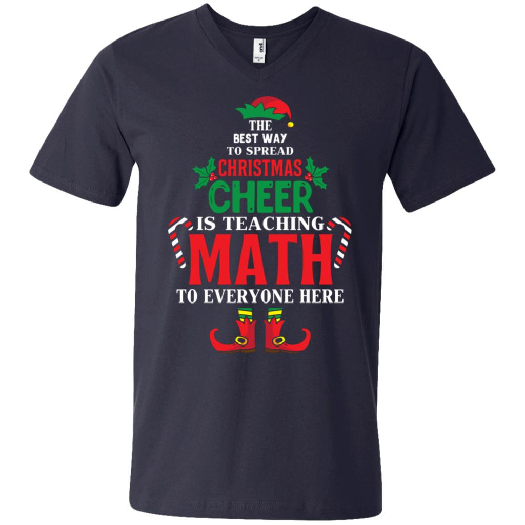 Christmas Cheer Is Teaching Math Men V-Neck T-Shirt