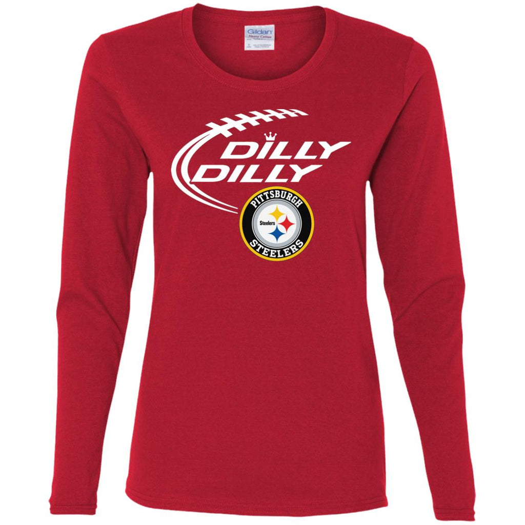 Dilly Dilly Pittsburgh Steelers Nfl Football Women Long Sleeve Shirt