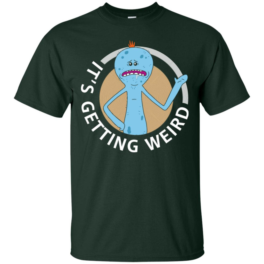 Rick And Morty Mr Meeseeks It's Getting Weird Men T-Shirt
