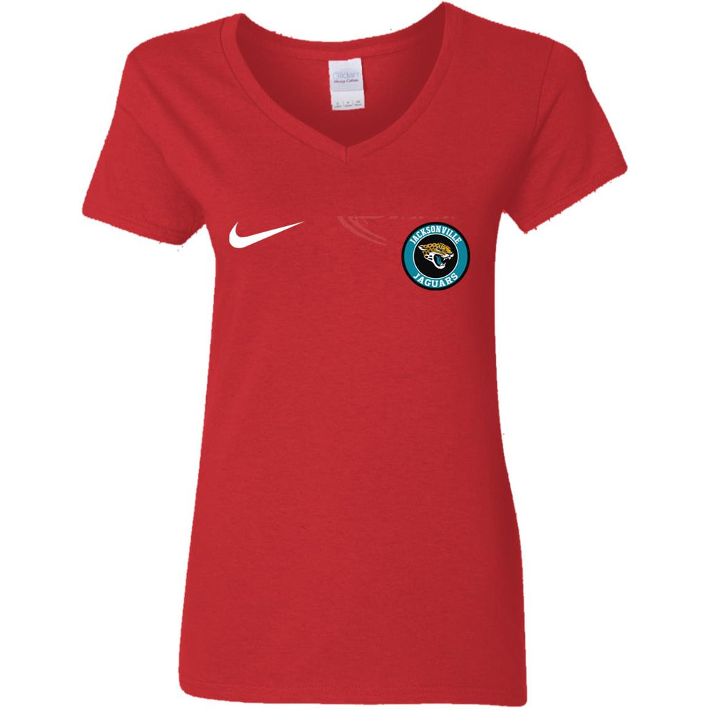 Nike Jacksonville Jaguars Nfl Football Women V-Neck T-Shirt