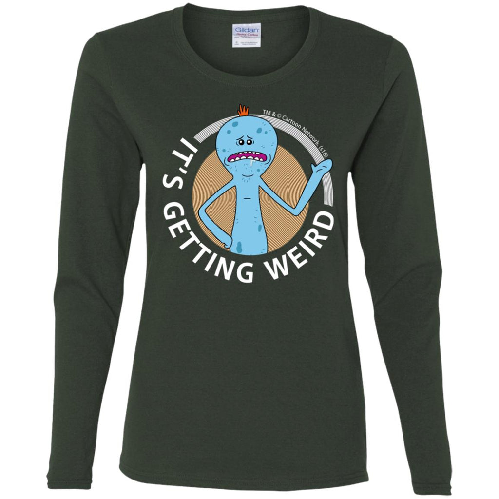 Rick And Morty Mr Meeseeks It's Getting Weird Mug Women Long Sleeve Shirt