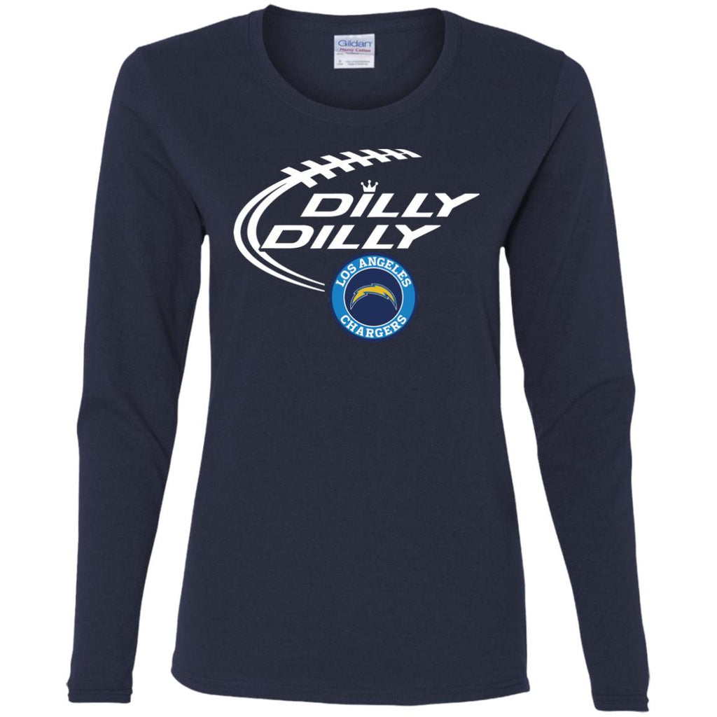 Dilly Dilly Los Angeles Chargers Nfl Football Women Long Sleeve Shirt