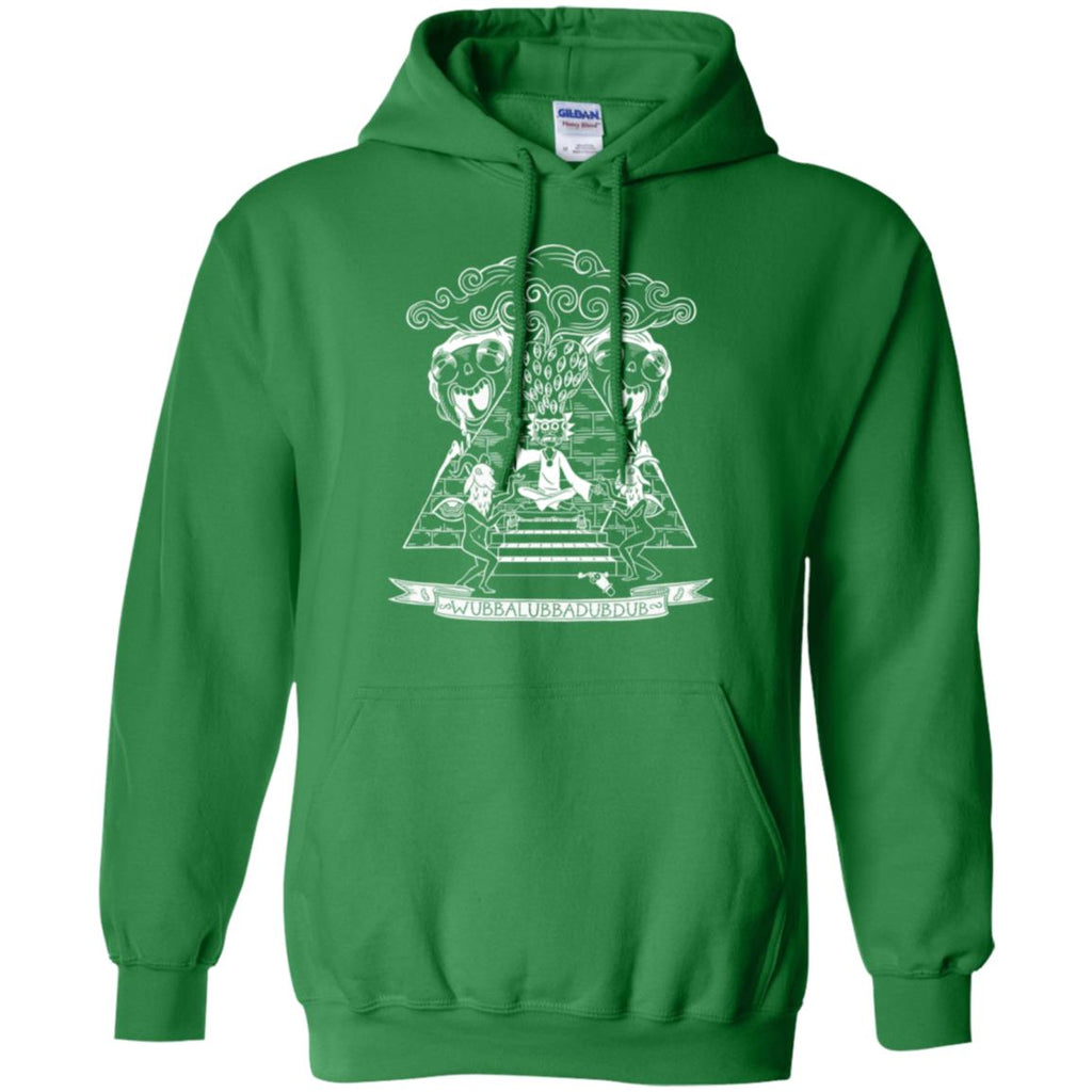 Rick And Morty Wubba Lubba Dub Dub Pyramid Men Pullover Hoodie